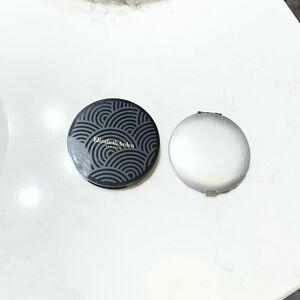 Elizabeth Arden Black Patterned and Silver Compact Duo